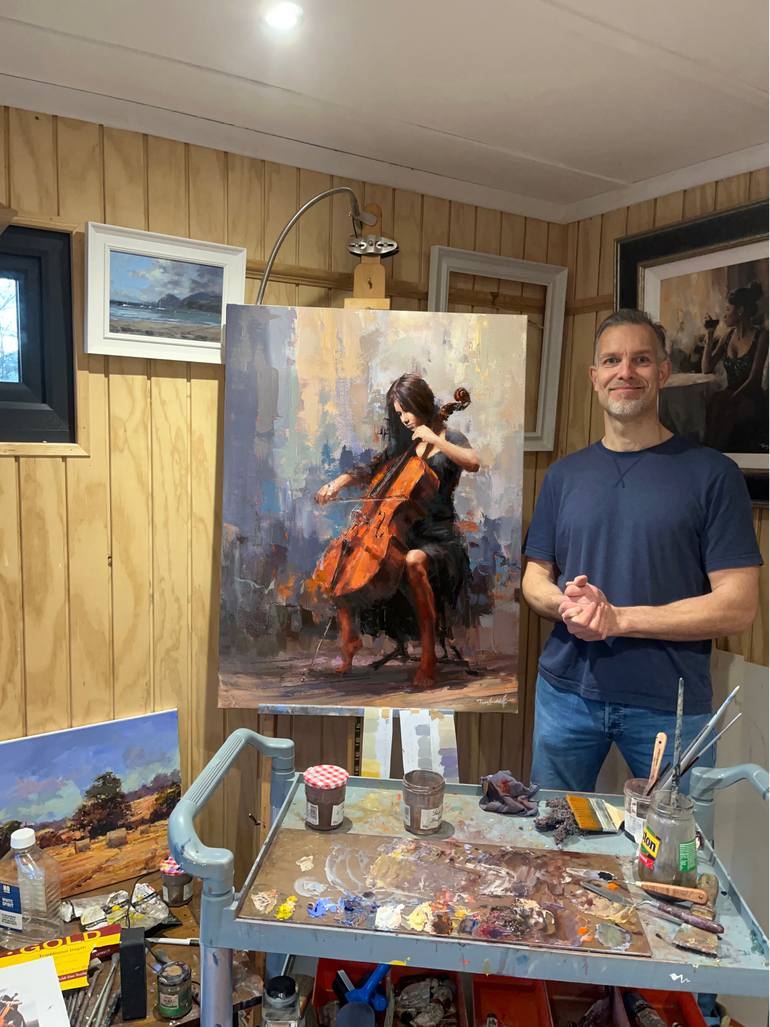 Original Contemporary Performing Arts Painting by Antony Hinchliffe