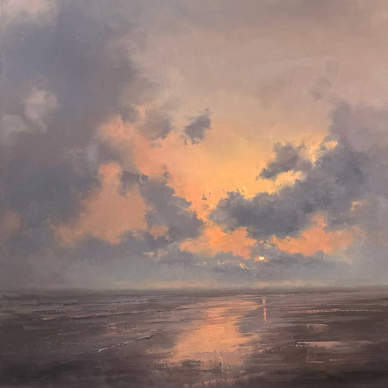 Original Seascape Painting by Antony Hinchliffe | Contemporary Art on Canvas | The sunset syndicate