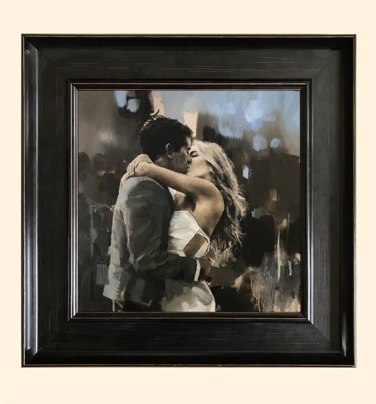 Original Figurative Love Painting by antony hinchliffe