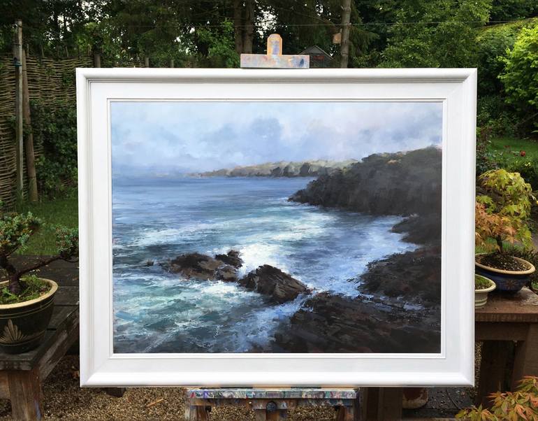 Original Fine Art Seascape Painting by antony hinchliffe