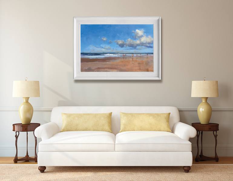 Original Expressionism Seascape Painting by antony hinchliffe