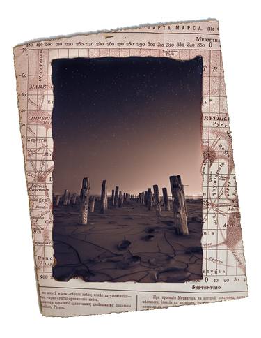 One day on Mars (unique burned print) - Limited Edition of 1 thumb