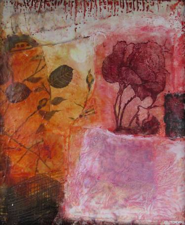 Print of Abstract Expressionism Floral Paintings by Karen Severson