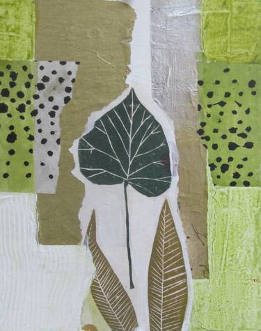 Print of Abstract Botanic Collage by Karen Severson