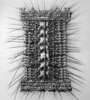 Original Abstract Drawings by Massimo Cravich