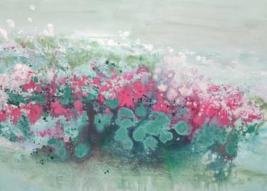 Original Abstract Floral Paintings by Laura Alonso Medina