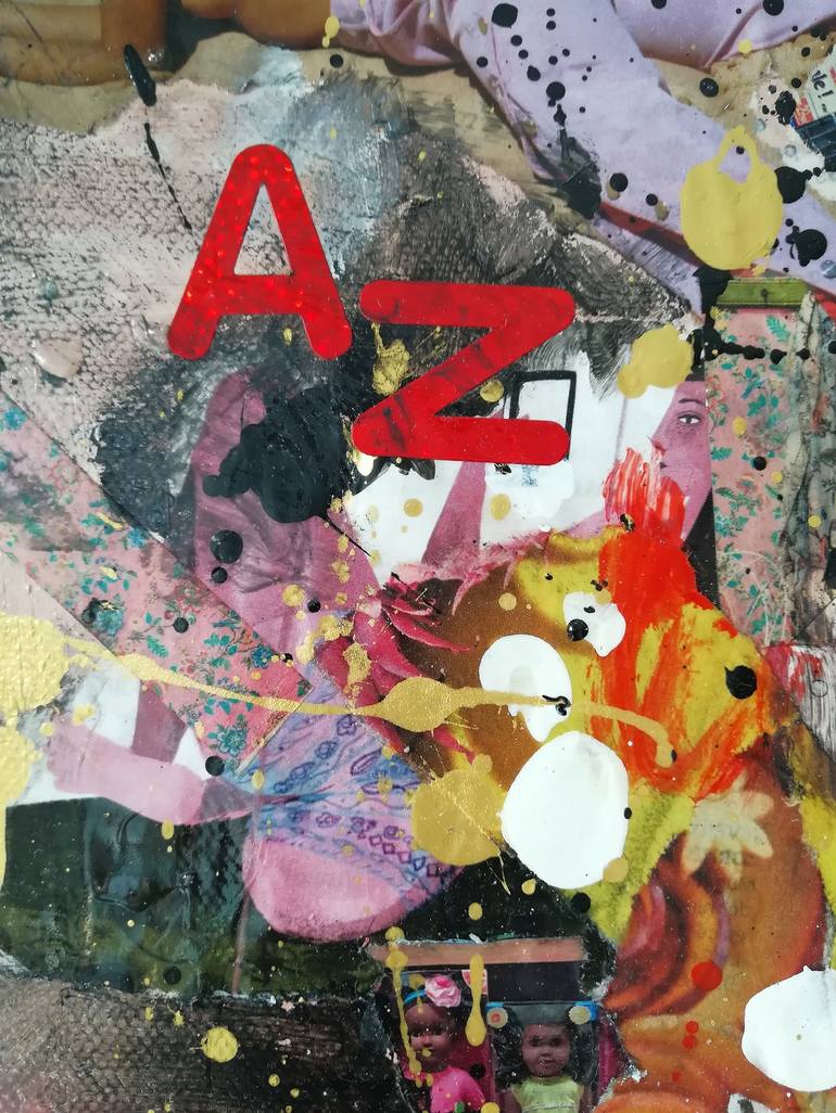 Original Conceptual Abstract Collage by Alina ZVYAGINTCEVA 