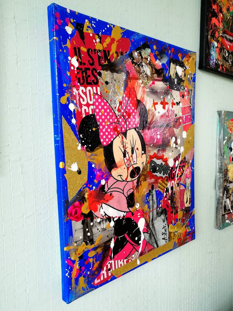 Original Abstract Pop Culture/Celebrity Collage by Alina Zvyagintceva 