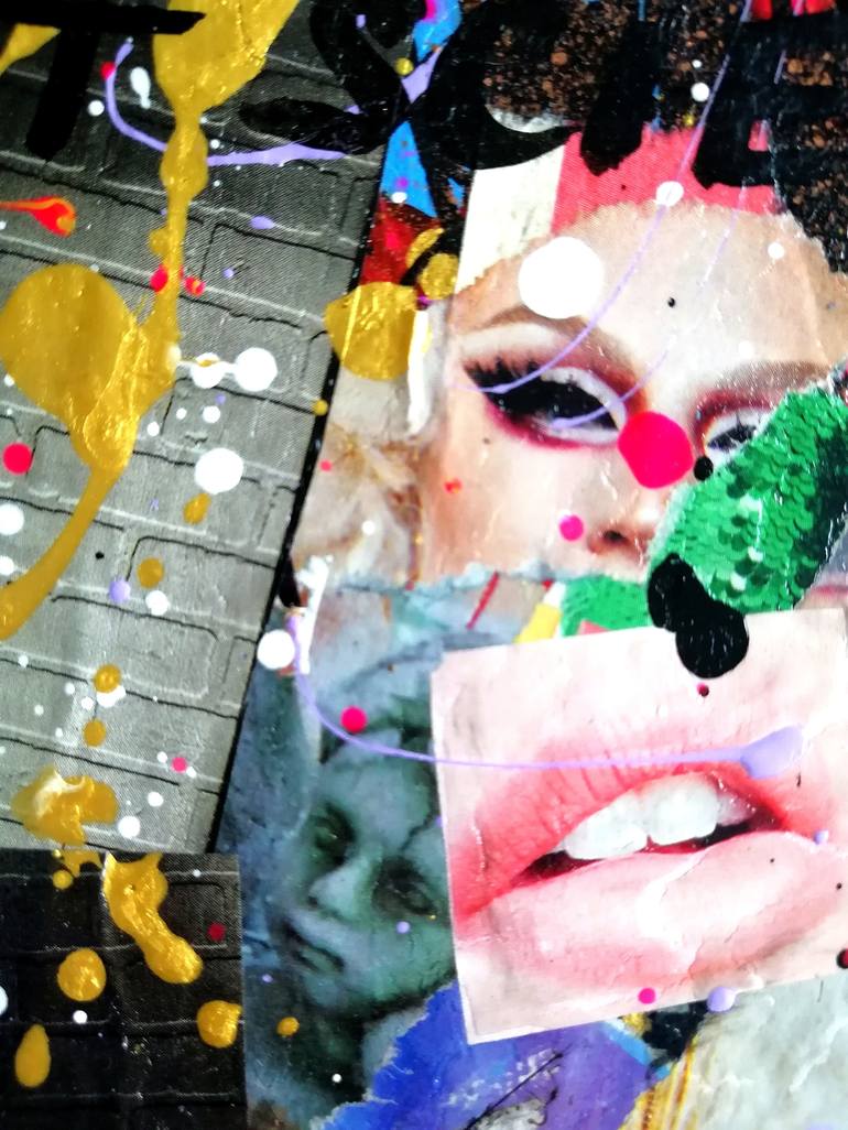 Original Modern Abstract Collage by Alina Zvyagintceva 