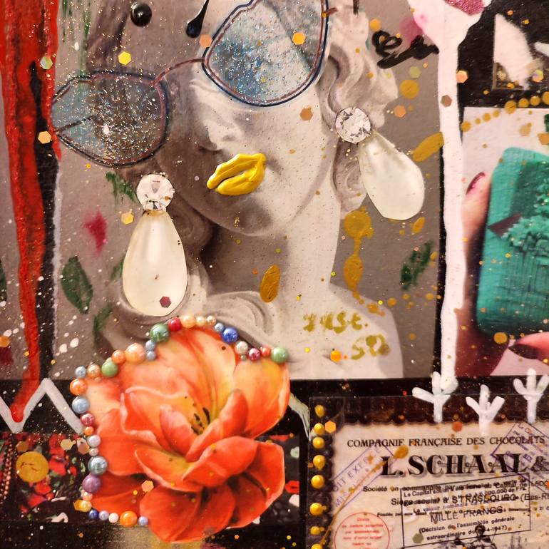 Original Modernism Abstract Collage by Alina Zvyagintceva 