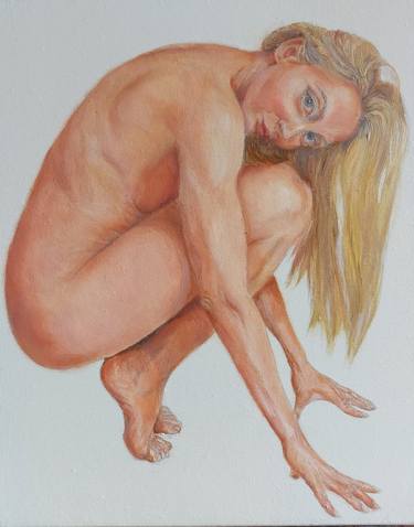 Original Modern Nude Paintings by Lina Bo