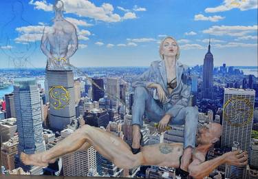 Original Photorealism Popular culture Mixed Media by Lina Bo