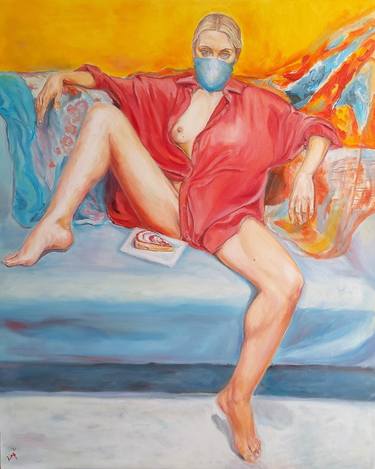 Original Modern Erotic Paintings by Lina Bo