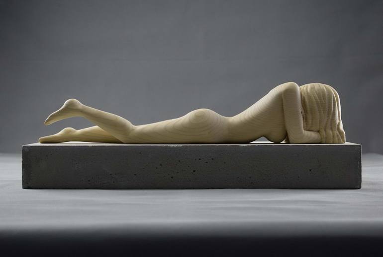 Original Modern Nude Sculpture by Lee Forester