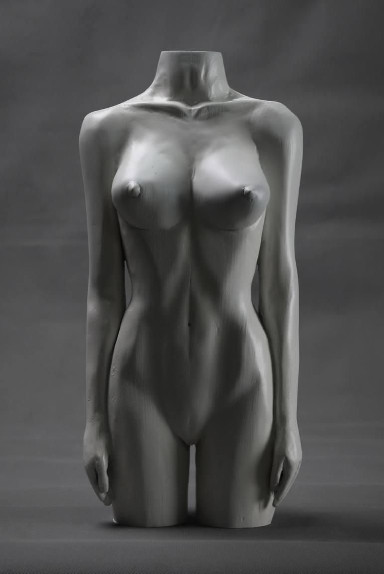 Original Modern Nude Sculpture by Lee Forester