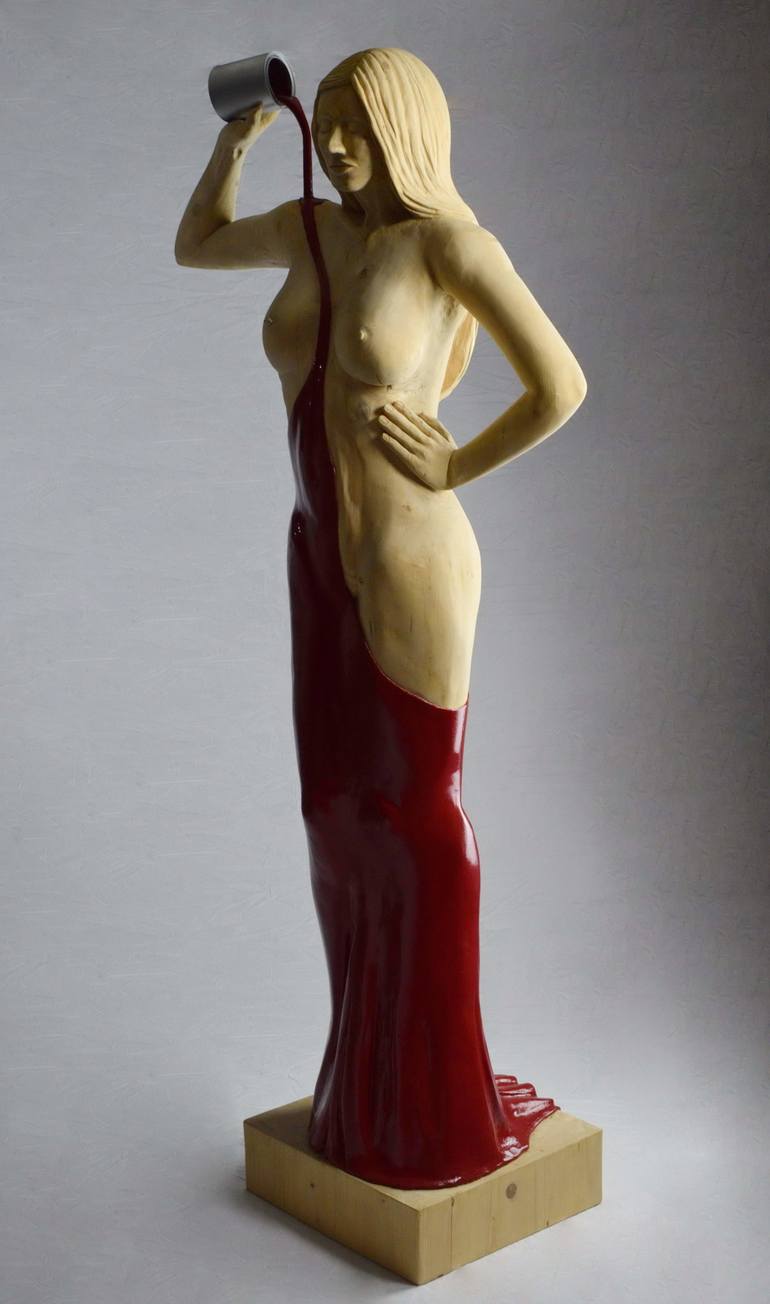 Original Figurative Nude Sculpture by Lee Forester