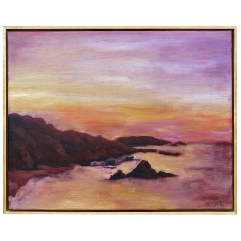 Original Expressionism Seascape Painting by Erica Prasad