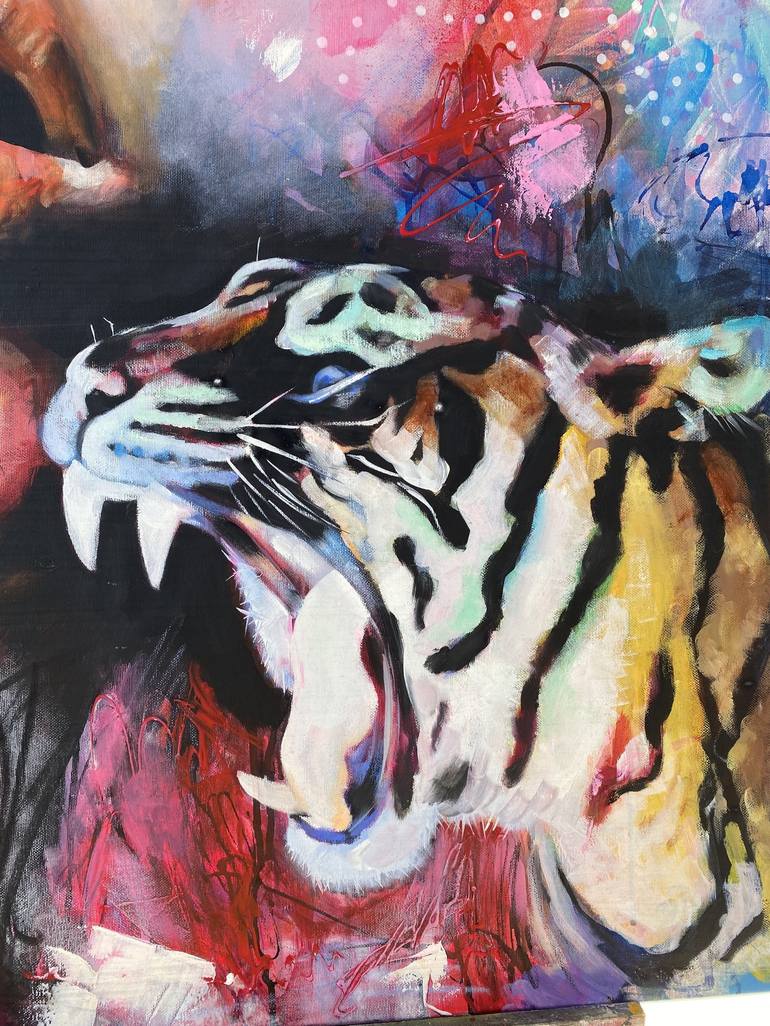 Original Abstract Animal Painting by Roberta Foffo