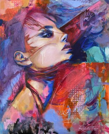 Original Abstract Portrait Paintings by Roberta Foffo