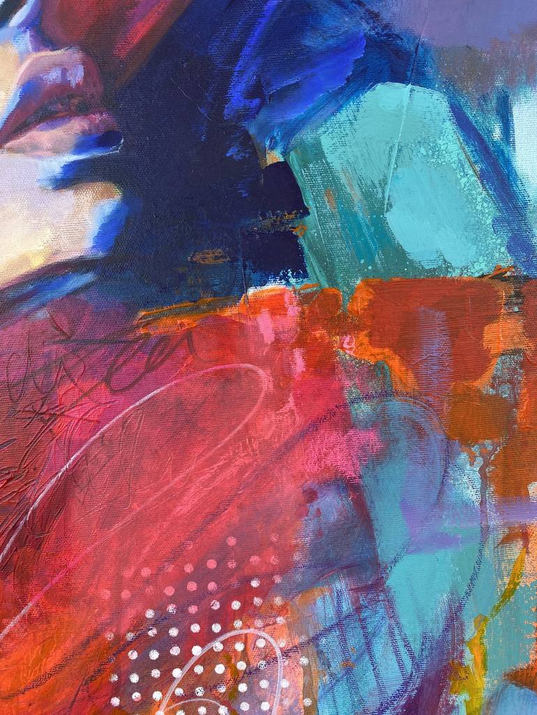 Original Abstract Portrait Painting by Roberta Foffo