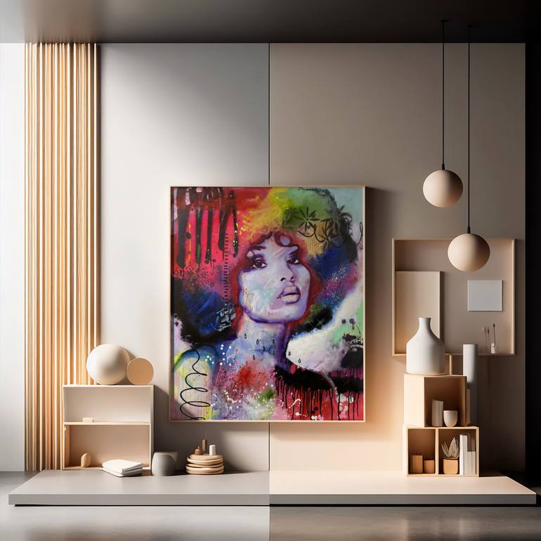 Original Abstract People Painting by Roberta Foffo