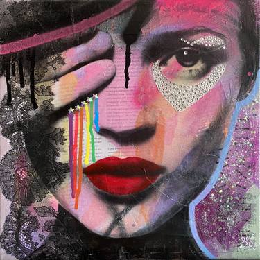 Original Pop Art Pop Culture/Celebrity Mixed Media by Bold Ro