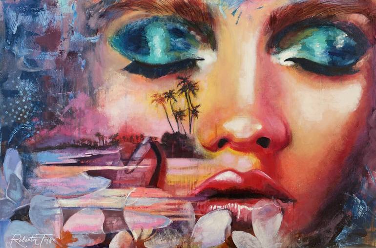 Print of Abstract Landscape Painting by Bold Ro