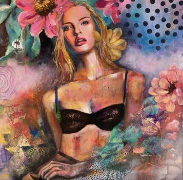 Original Fine Art Women Paintings by Roberta Foffo