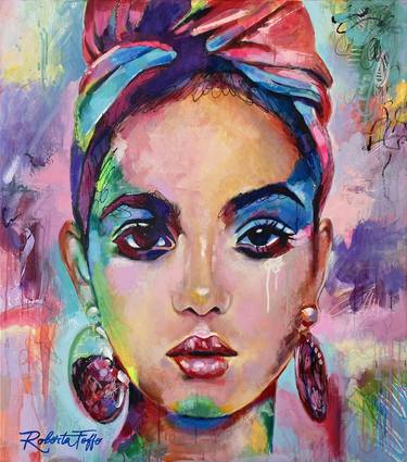 Original Abstract Portrait Paintings by Roberta Foffo