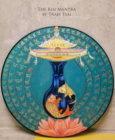 Original Abstract World Culture Painting by Traei Tsai