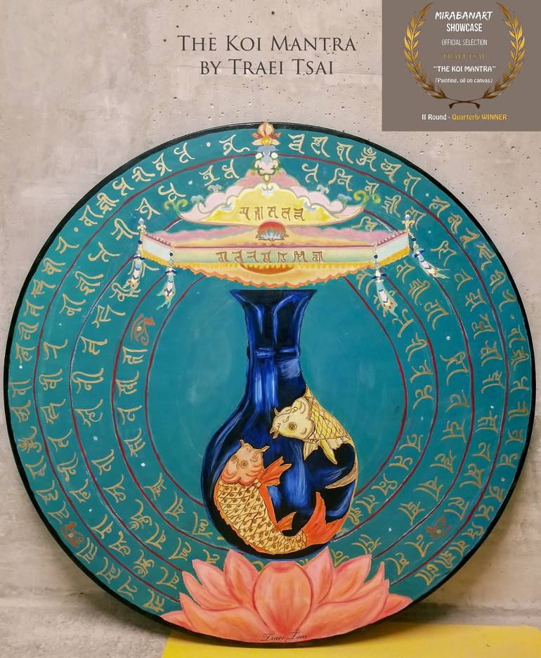 Original Abstract World Culture Painting by Traei Tsai