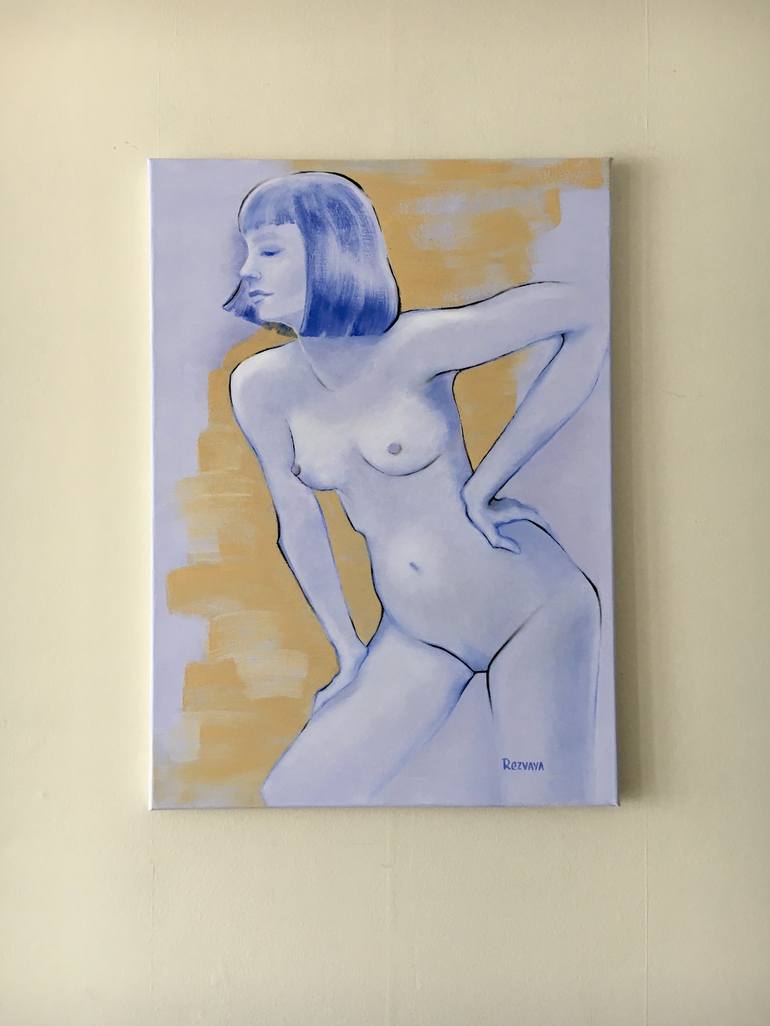 Original Contemporary Nude Painting by Svetlana Rezvaya