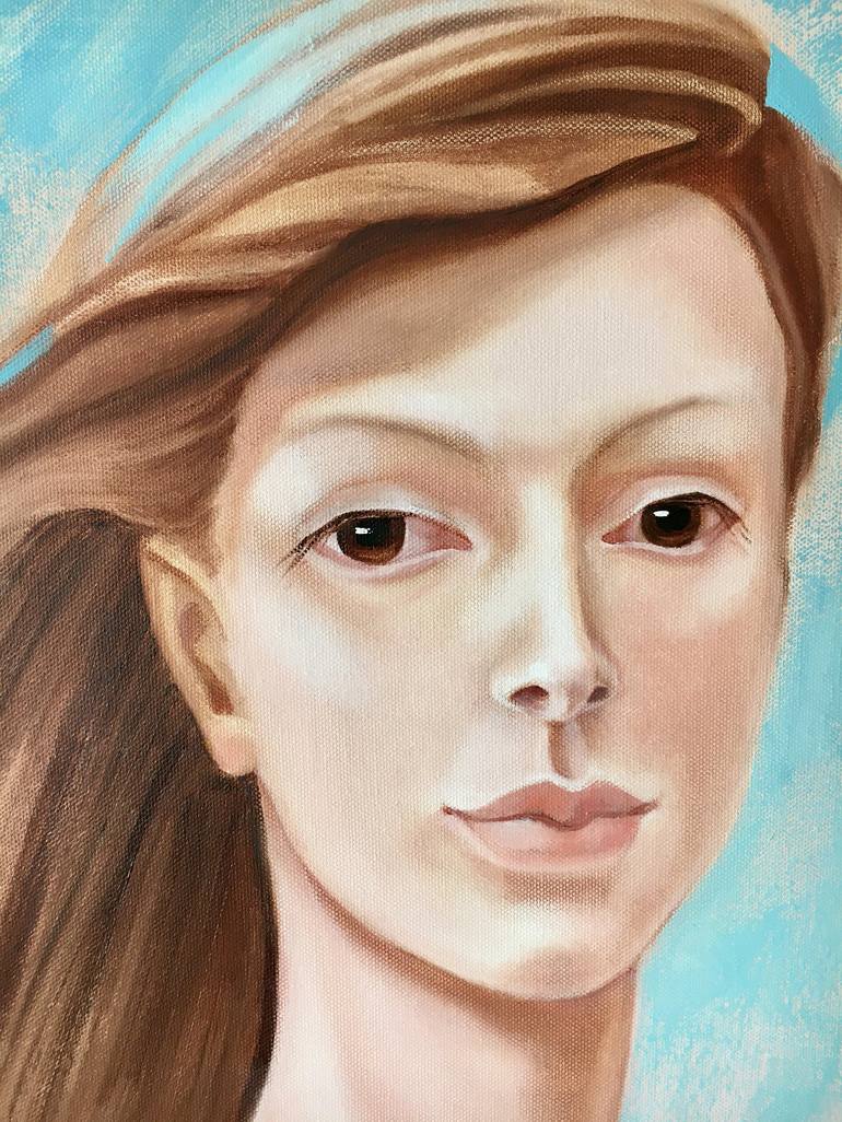 Original Contemporary Portrait Painting by Svetlana Rezvaya