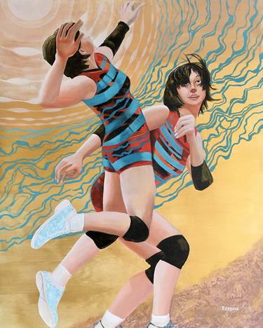 Original Sport Paintings by Svetlana Rezvaya