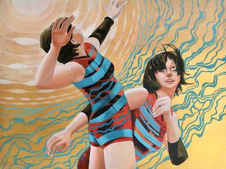 Original Sport Painting by Svetlana Rezvaya