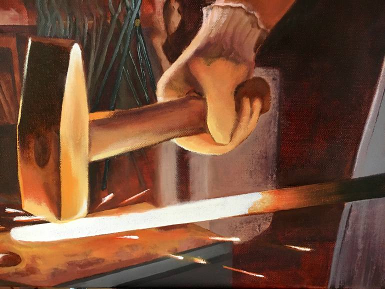 Original Contemporary Classical Mythology Painting by Svetlana Rezvaya