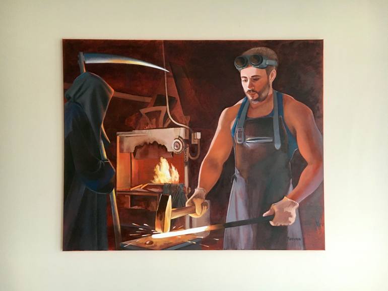 Original Contemporary Classical Mythology Painting by Svetlana Rezvaya
