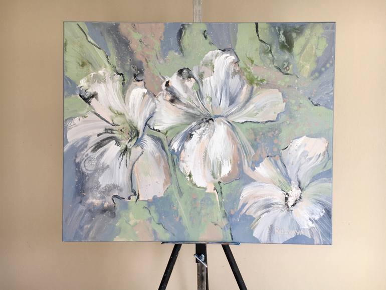 Original Figurative Floral Painting by Svetlana Rezvaya