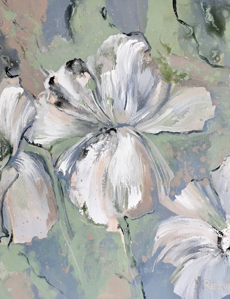 Original Figurative Floral Painting by Svetlana Rezvaya