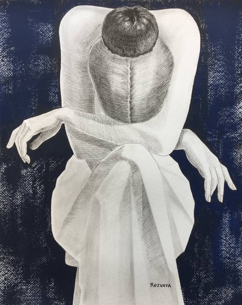 Print of Contemporary Women Paintings by Svetlana Rezvaya