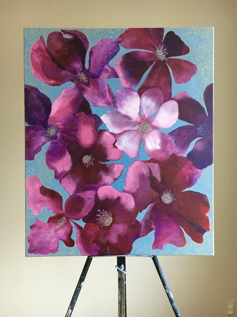 Original Contemporary Floral Painting by Svetlana Rezvaya