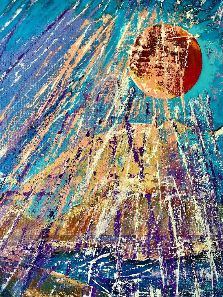 Original Abstract Expressionism Abstract Painting by Svetlana Rezvaya