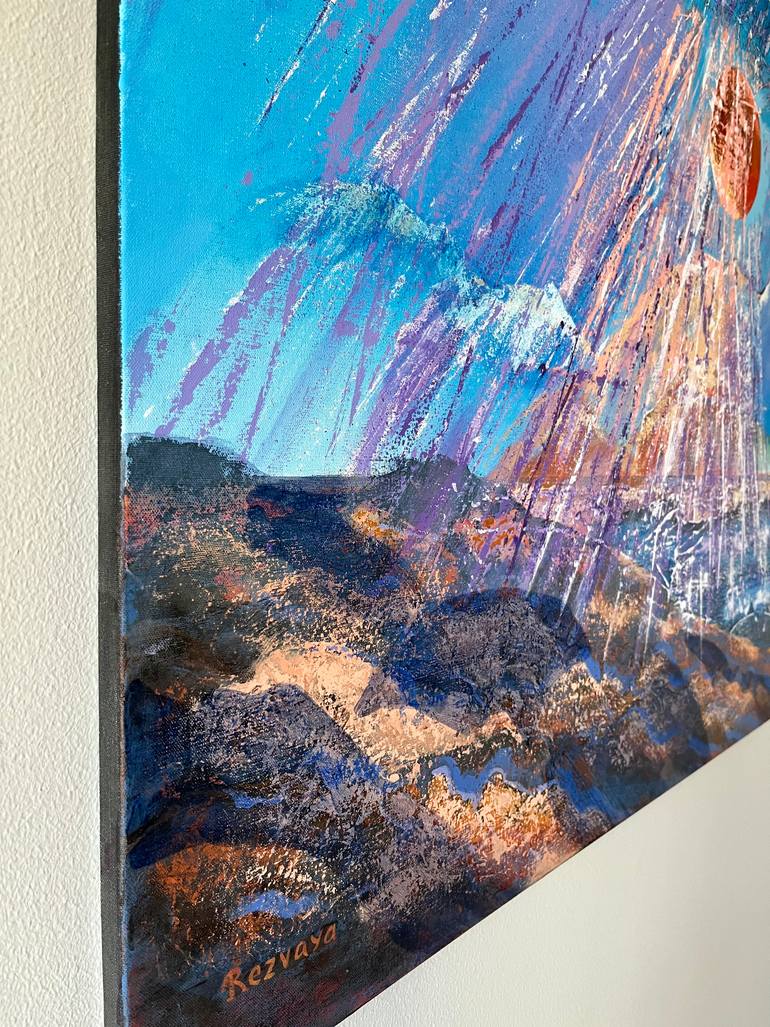 Original Abstract Expressionism Abstract Painting by Svetlana Rezvaya