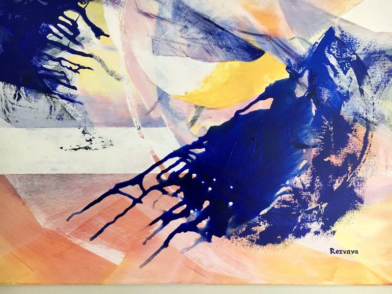 Original Abstract Expressionism Abstract Painting by Svetlana Rezvaya