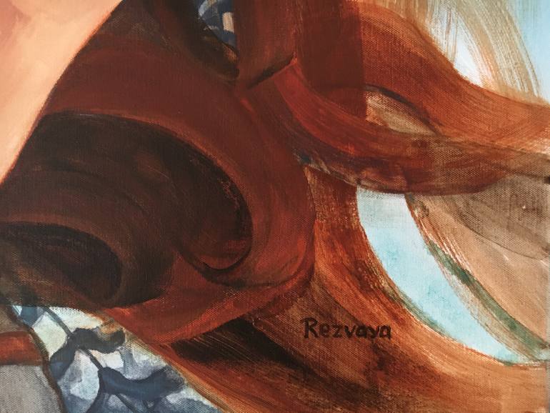 Original Art Deco People Painting by Svetlana Rezvaya