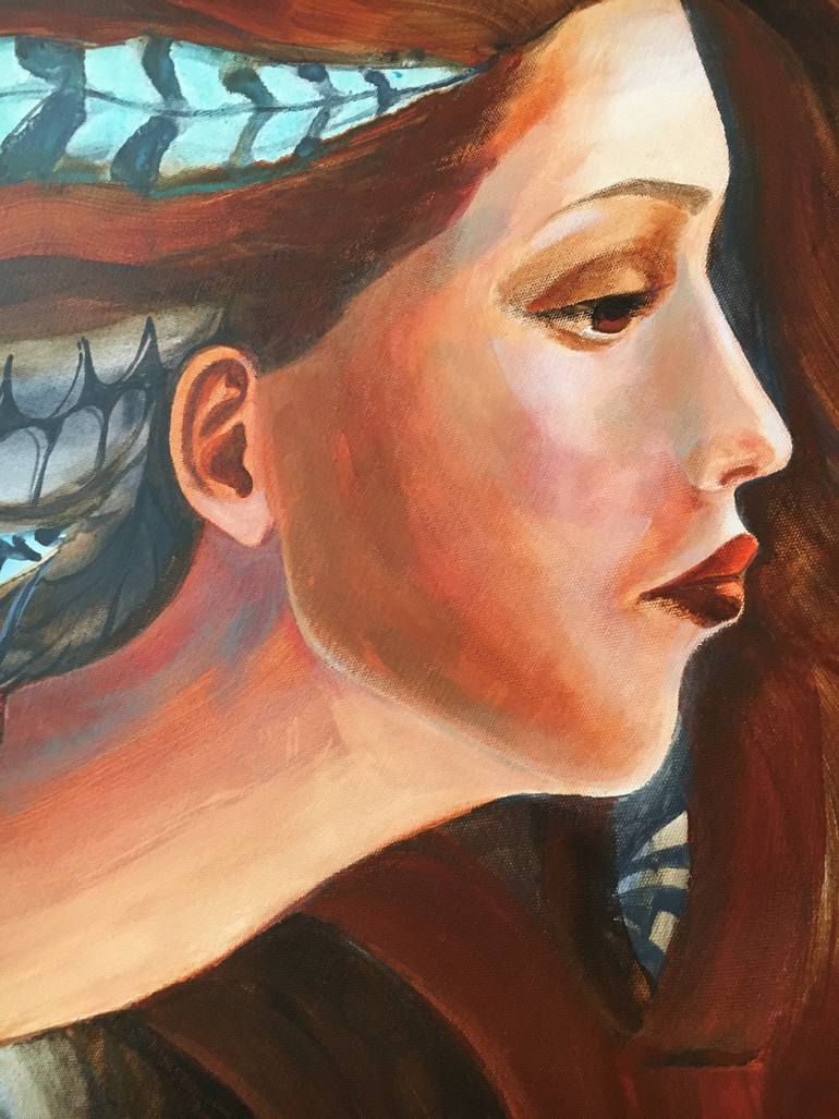 Original Art Deco People Painting by Svetlana Rezvaya