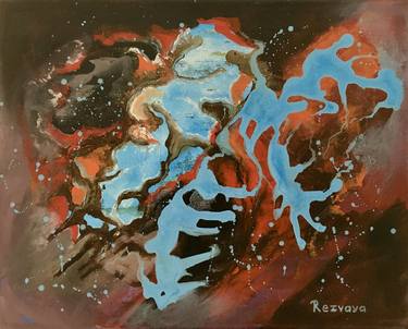 Original Abstract Expressionism Abstract Paintings by Svetlana Rezvaya