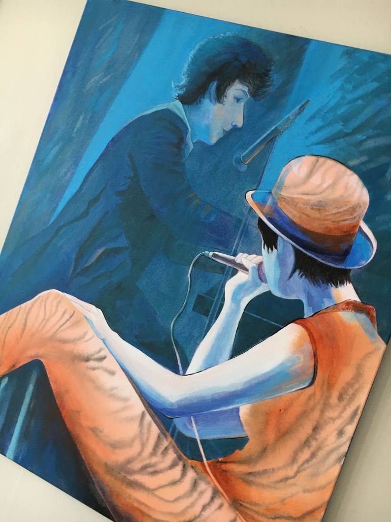 Original Figurative Music Painting by Svetlana Rezvaya
