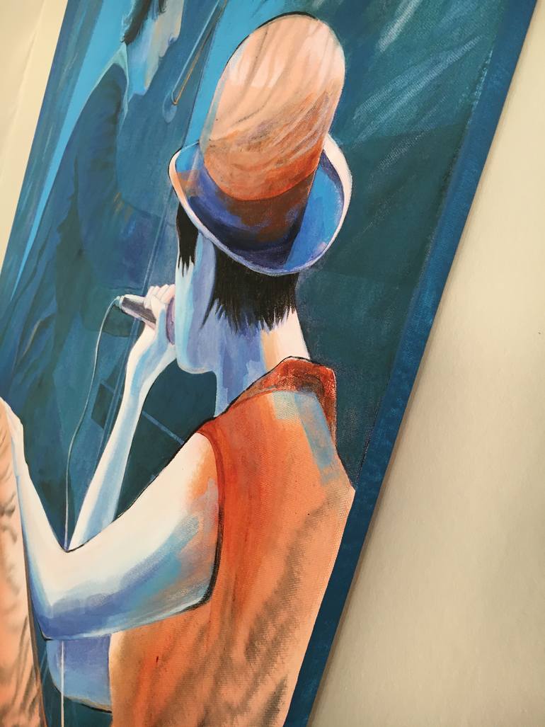 Original Figurative Music Painting by Svetlana Rezvaya