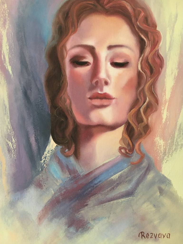Original Portrait Painting by Svetlana Rezvaya
